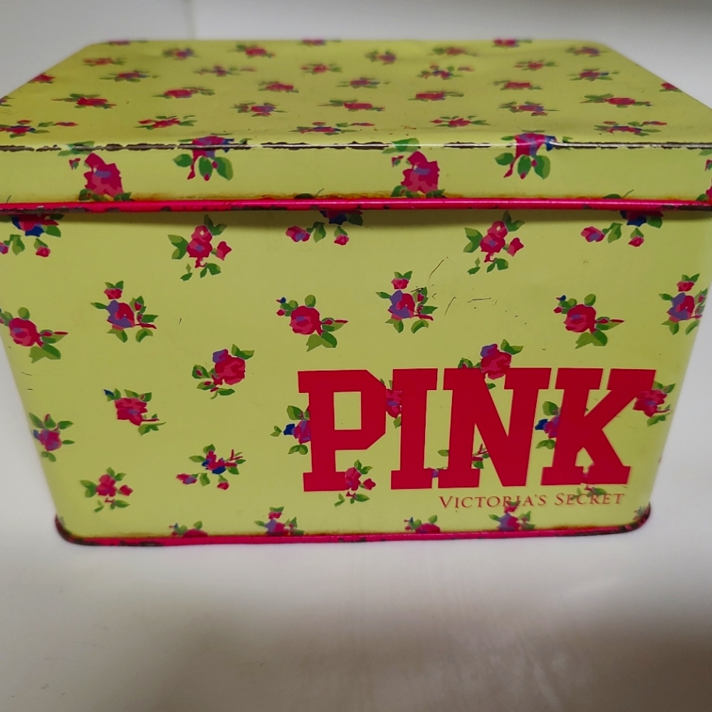 Victoria's Secret PINK Floral Tin
